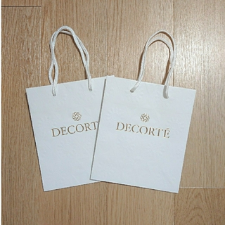 コスメデコルテ(COSME DECORTE)のCOSME DECORTE ショップバック 2枚組 紙袋 ショッパー(ショップ袋)