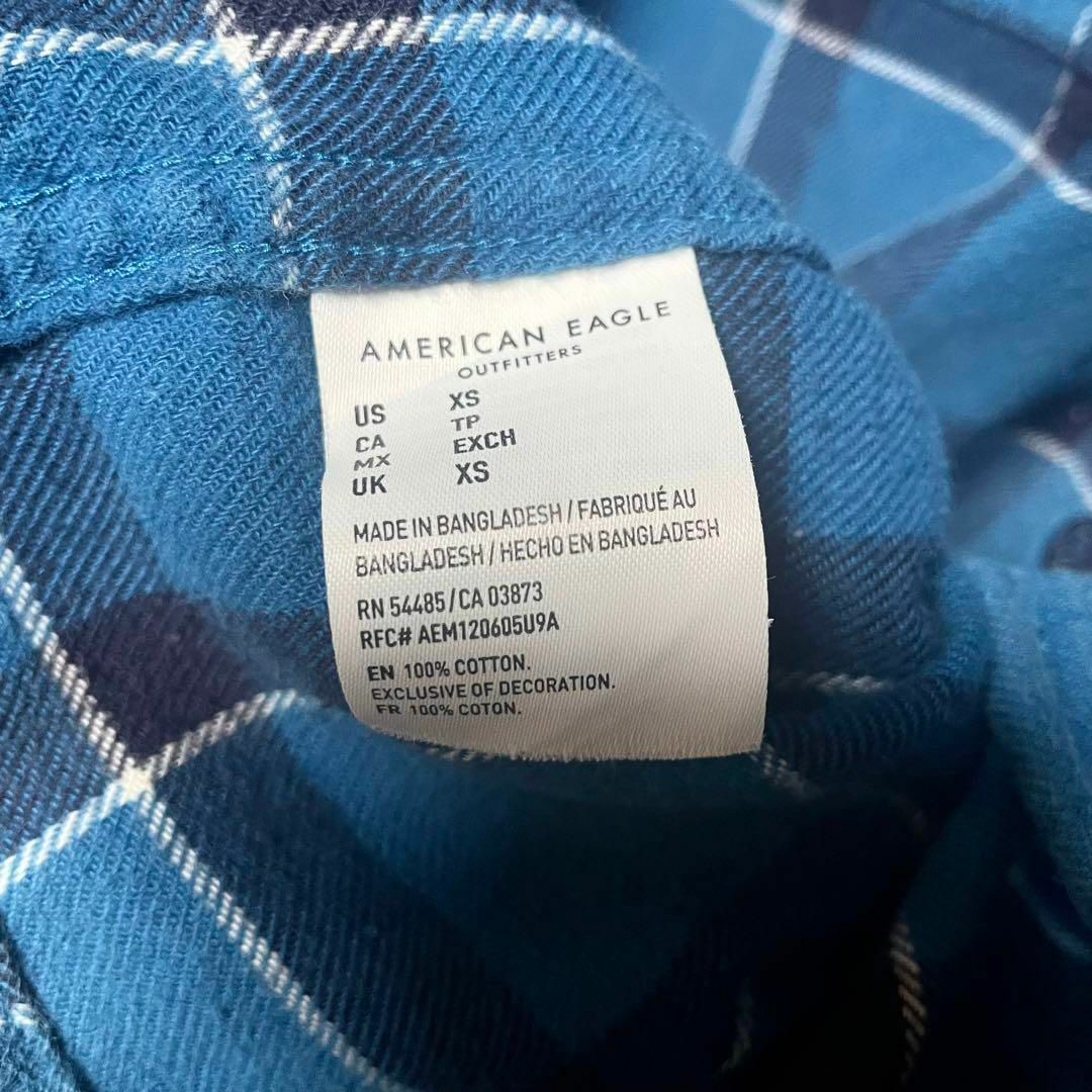 American Eagle(アメリカンイーグル)の【アメリカンイーグル】フランネルシャツ タータンチェック US古着 メンズのトップス(シャツ)の商品写真