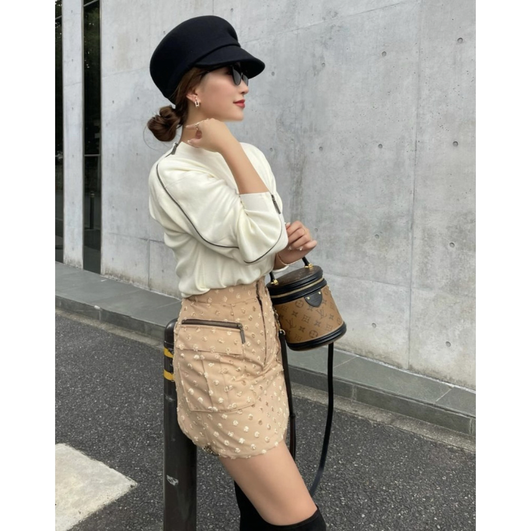 sheller シェリエ ドットカーゴスコート ベージュ M-