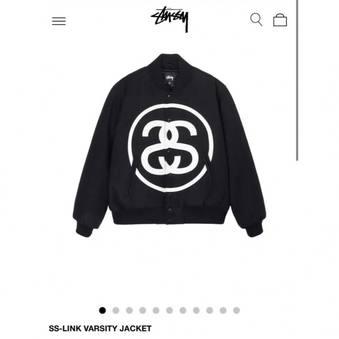 STUSSY(ステューシー)の日本完売品STUSSY SS-LINK VARSITY JACKET ジャケット メンズのジャケット/アウター(スタジャン)の商品写真