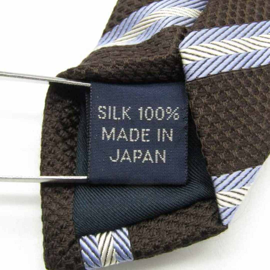 SHIPS - シップス ブランド ネクタイ ストライプ柄 日本製 シルク