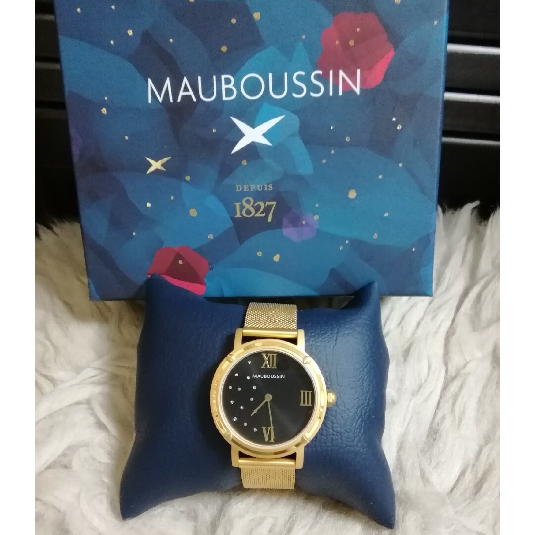 非常に美品。 MAUBOUSSIN モーブッサン ダイヤモンド 腕時計