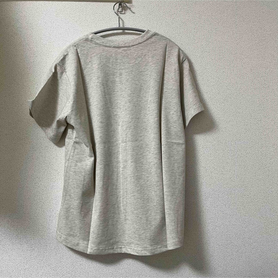 Mardi Mercredi マルディメクルディ　Tシャツ　オートミールブラック レディースのトップス(Tシャツ(半袖/袖なし))の商品写真