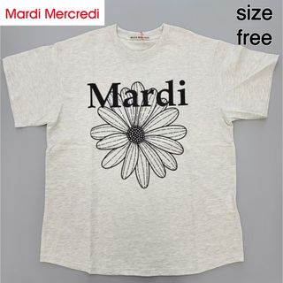 Mardi Mercredi マルディメクルディ　Tシャツ　オートミールブラック(Tシャツ(半袖/袖なし))