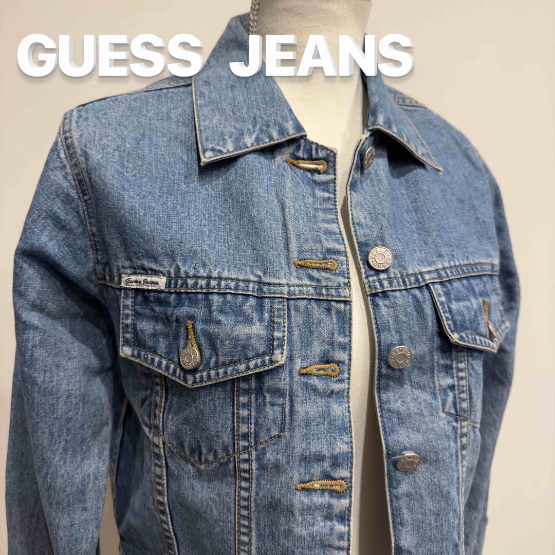 GUESS(ゲス)のGUESS JEANS ゲスジーンズ ゲス Gジャン デニムジャケット Sサイズ レディースのジャケット/アウター(Gジャン/デニムジャケット)の商品写真