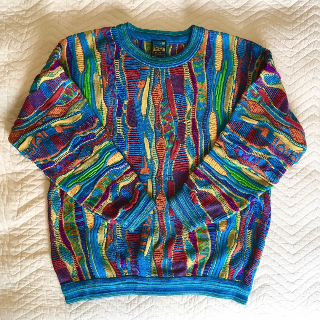 COOGI(クージー)の90'sヴィンテージエマルー3Dニット メンズのトップス(ニット/セーター)の商品写真