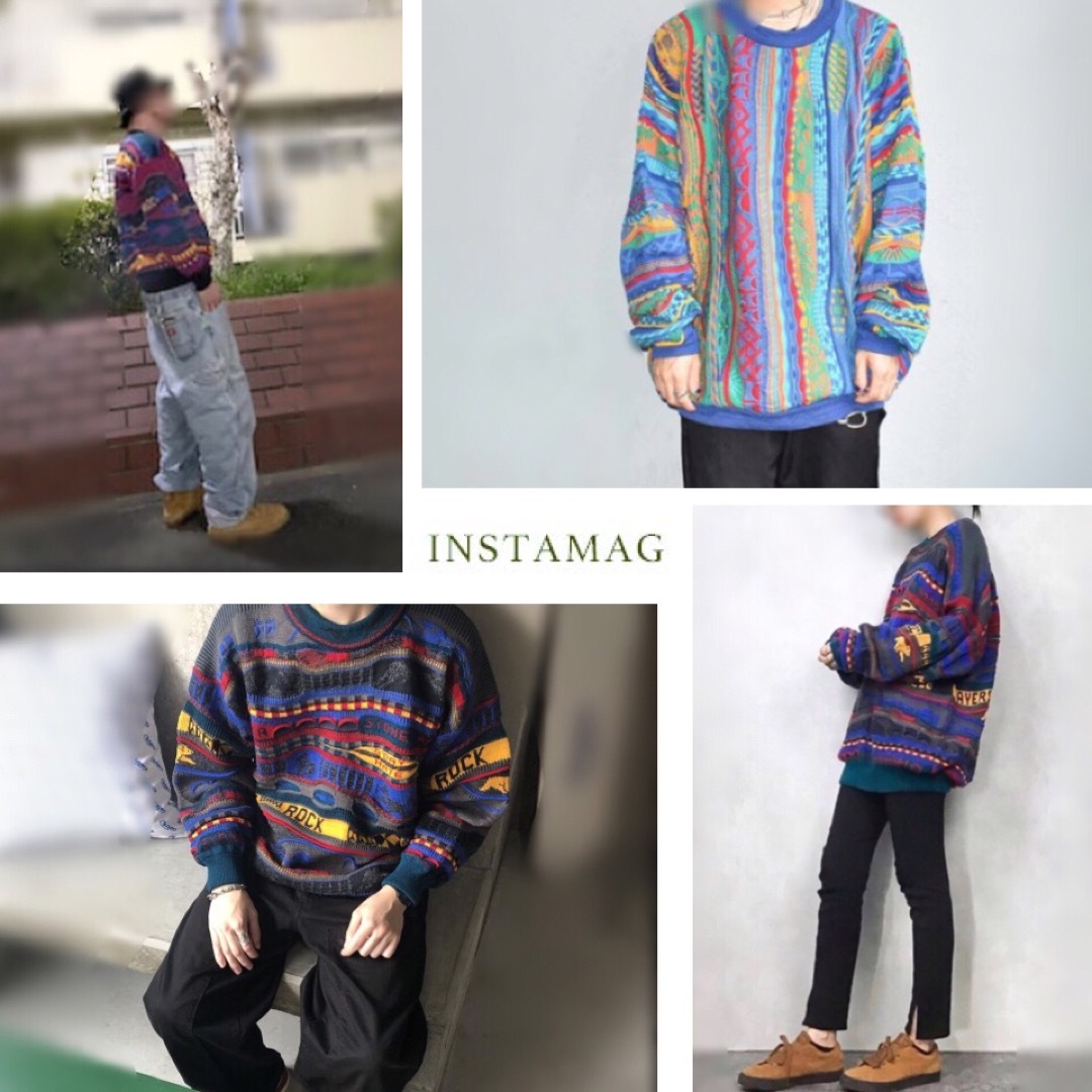 COOGI(クージー)の90'sヴィンテージエマルー3Dニット メンズのトップス(ニット/セーター)の商品写真