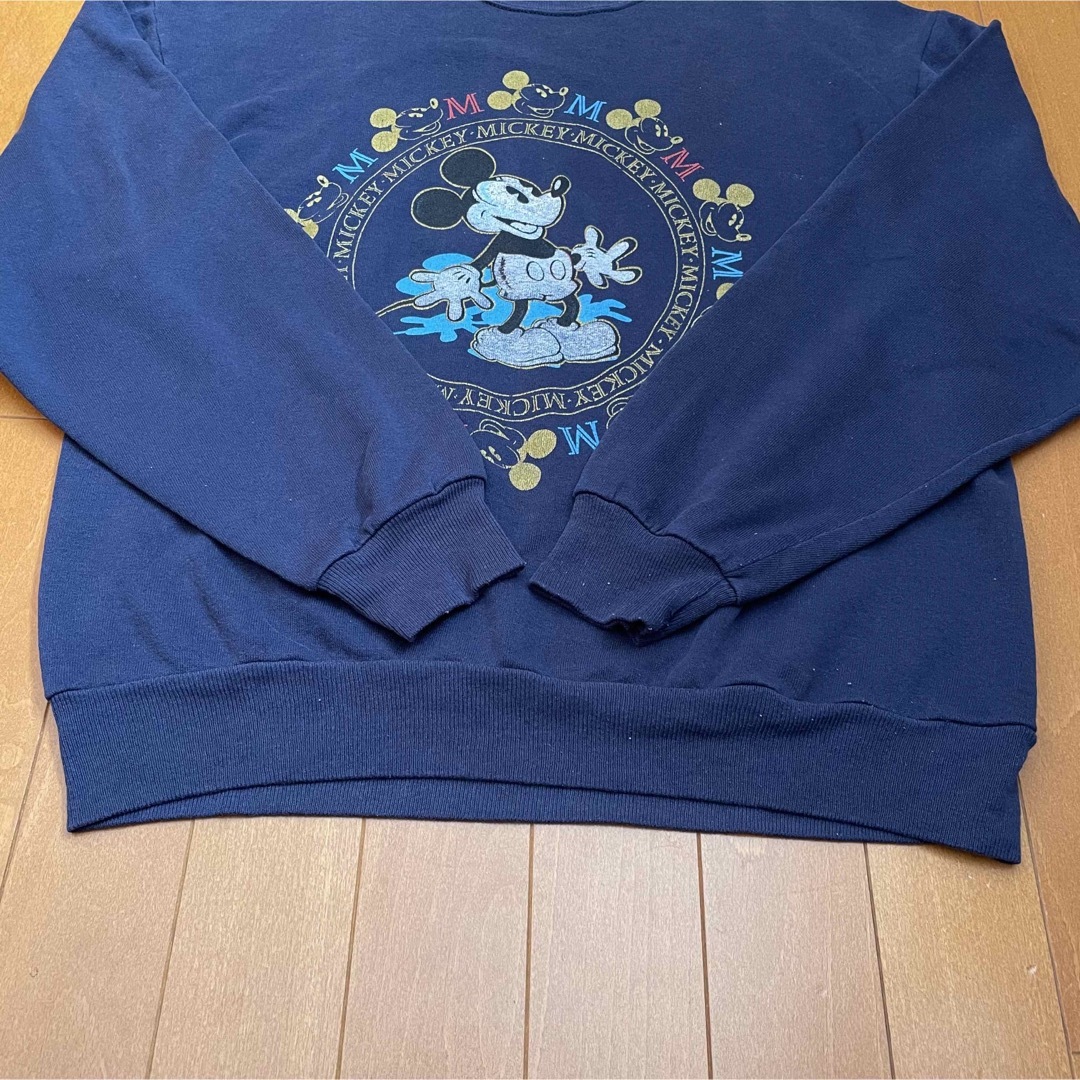 Disney(ディズニー)の古着 USA製 80s 90s ディズニー Mickey Mouseスウェット メンズのトップス(スウェット)の商品写真