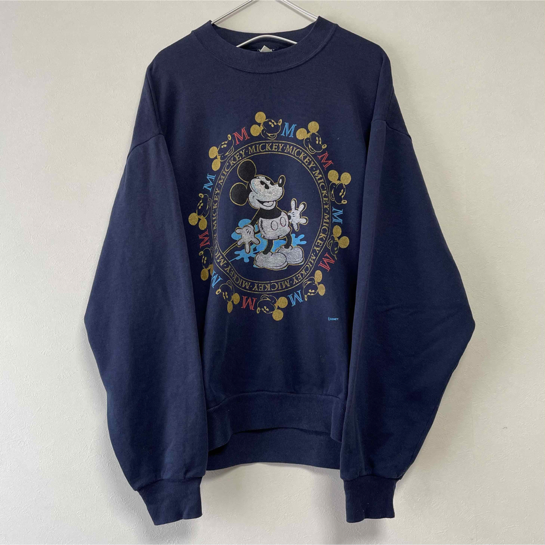 Disney(ディズニー)の古着 USA製 80s 90s ディズニー Mickey Mouseスウェット メンズのトップス(スウェット)の商品写真