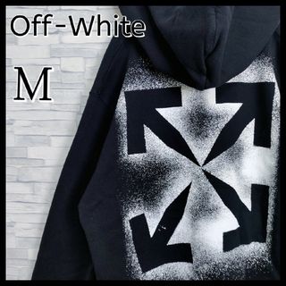 OFF WHITE   正規品・鑑定済オフホワイトクロスアローパーカー M