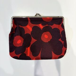 マリメッコ(marimekko)の美品 マリメッコ ポーチ がま口 ウニッコ(ポーチ)