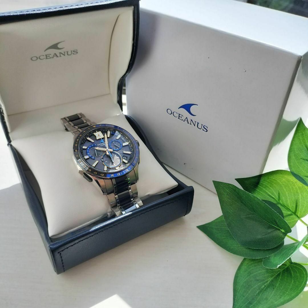 【美品】 カシオ オシアナス OCW-G1200D-1AJF メンズ腕時計