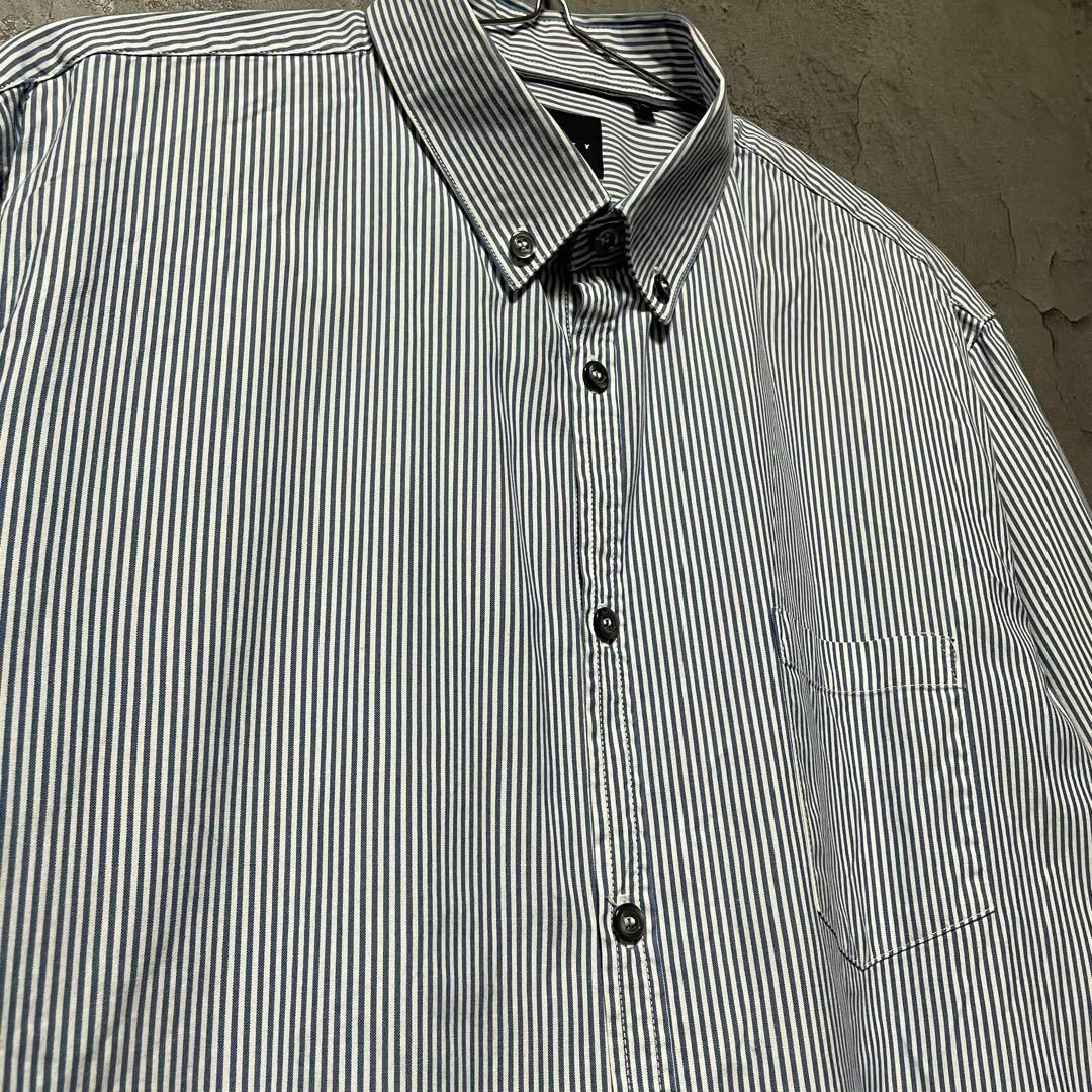 Sisley(シスレー)の【Sisley】XLsize ストライプ BDシャツ 長袖 US古着 シスレー メンズのトップス(シャツ)の商品写真