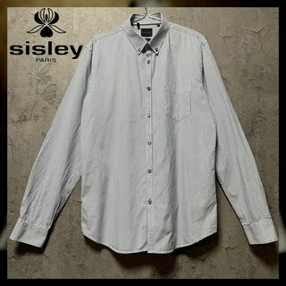 シスレー(Sisley)の【Sisley】XLsize ストライプ BDシャツ 長袖 US古着 シスレー(シャツ)