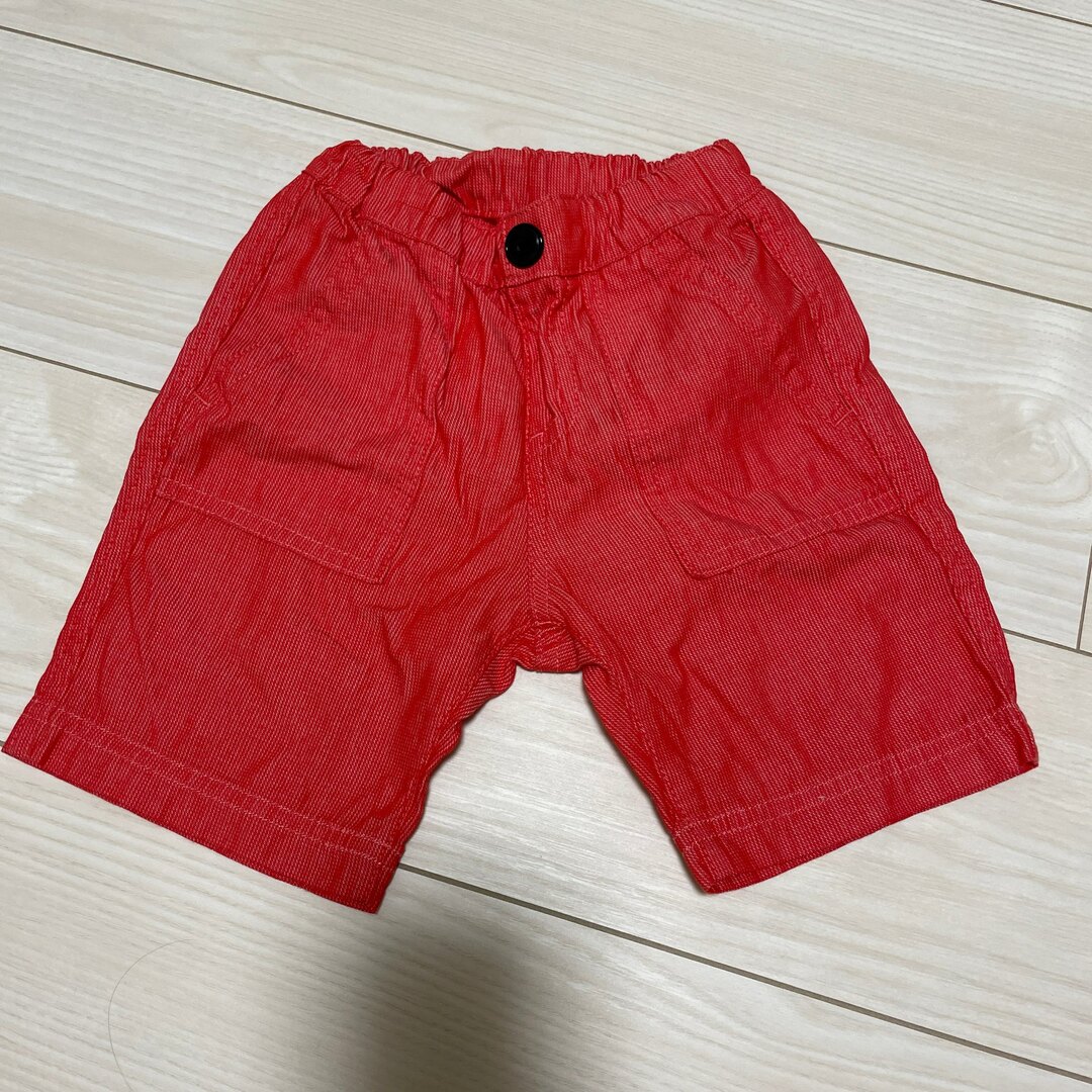 赤パンツ キッズ/ベビー/マタニティのキッズ服男の子用(90cm~)(パンツ/スパッツ)の商品写真