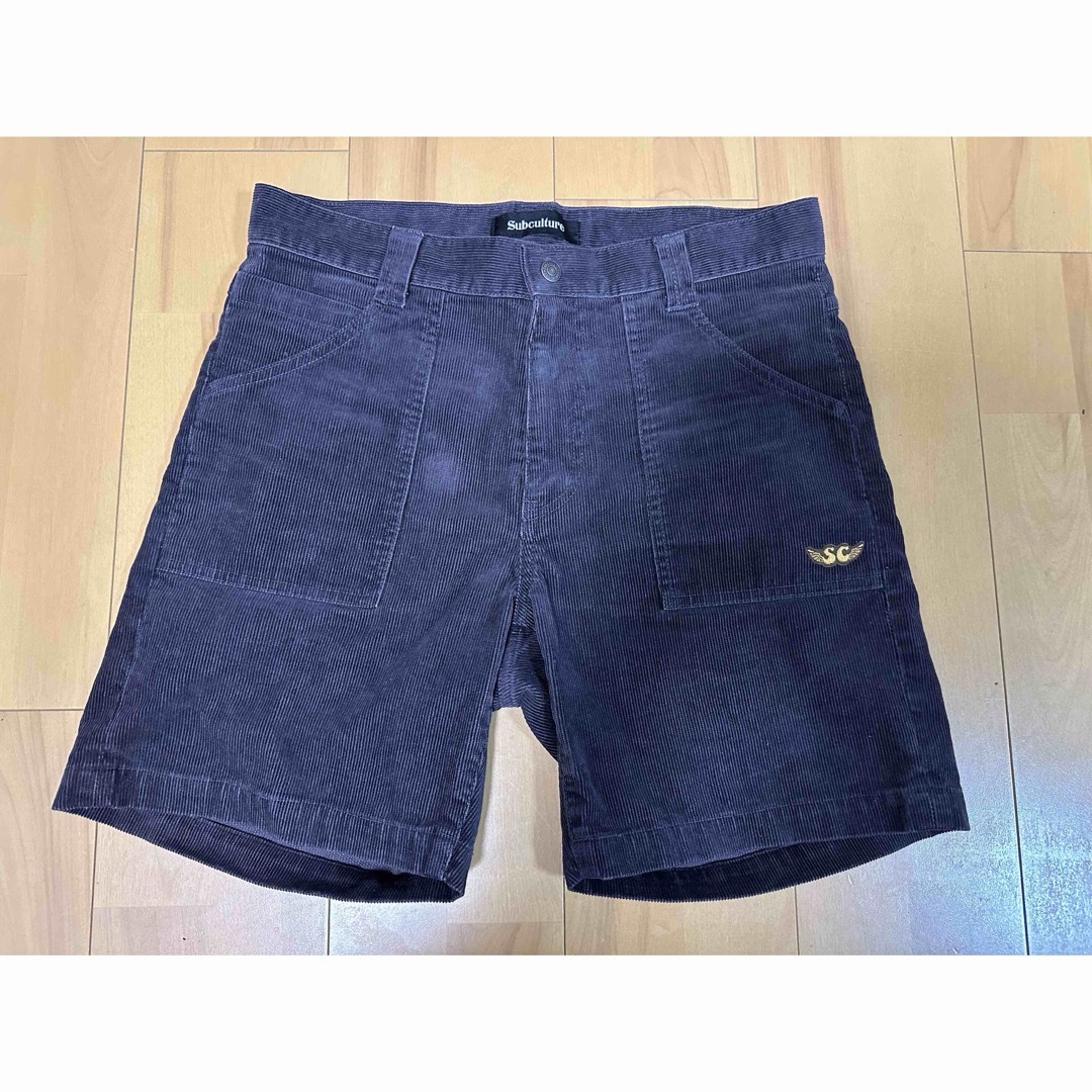 Subculture CORDUROY SHORTS / BLACK