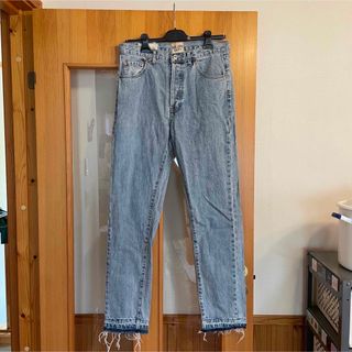 Buy Chrome Hearts JEAN SL FLEURKNEE Cross Patch Custom Washed