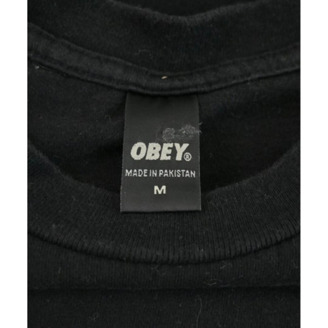 OBEY - OBEY オベイ Tシャツ・カットソー M 黒 【古着】【中古】の通販 ...