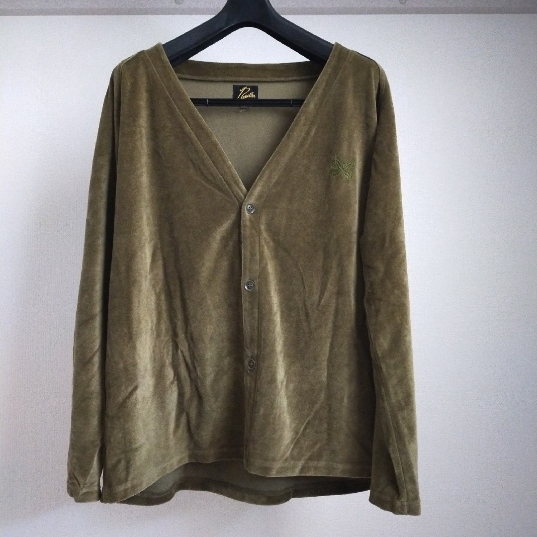 カーディガン Needles - needles V Neck Cardigane - C/Pe Velour