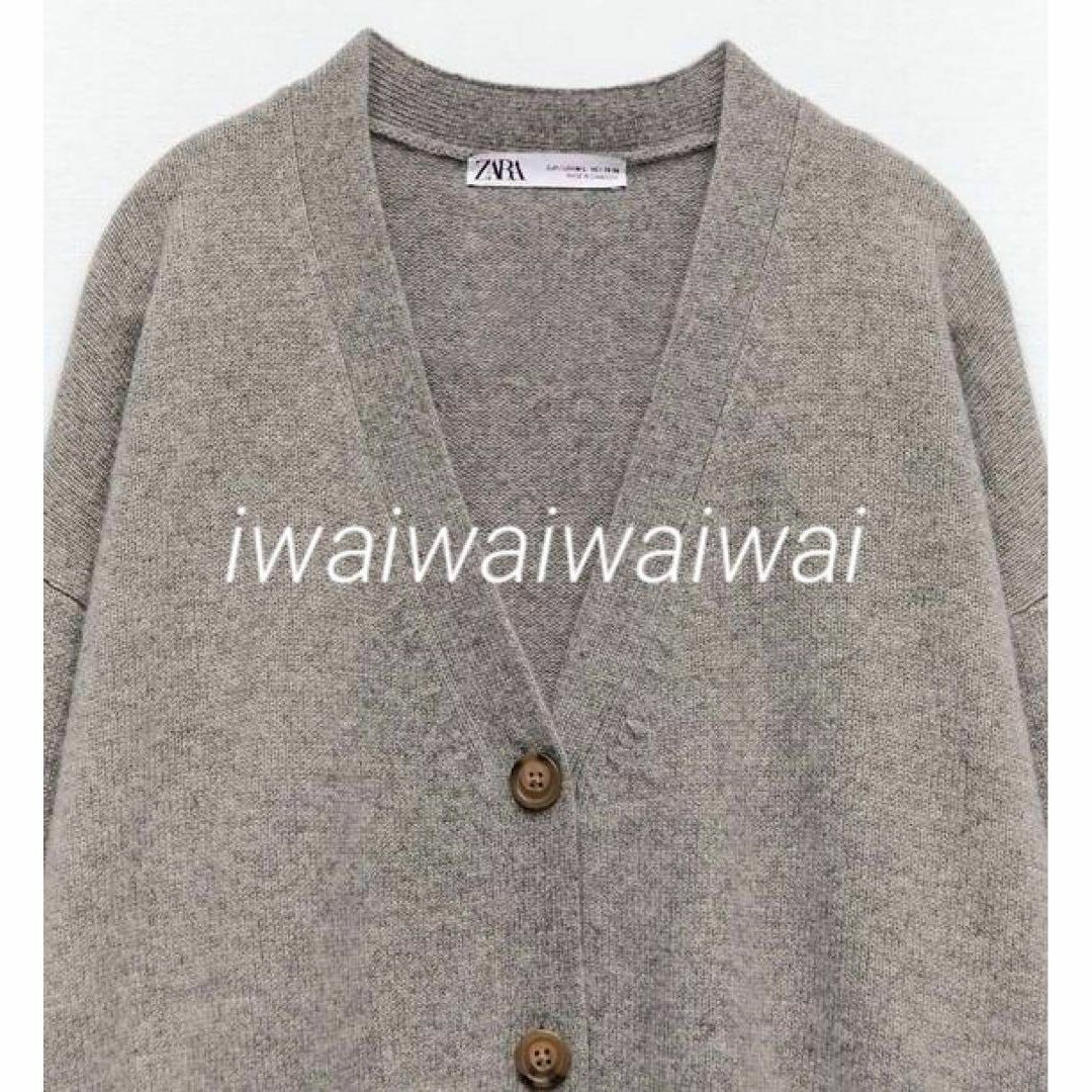 ZARA(ザラ)の新品 ZARA XS-S カシミヤ 100% カーディガン セーター ニット レディースのトップス(ニット/セーター)の商品写真