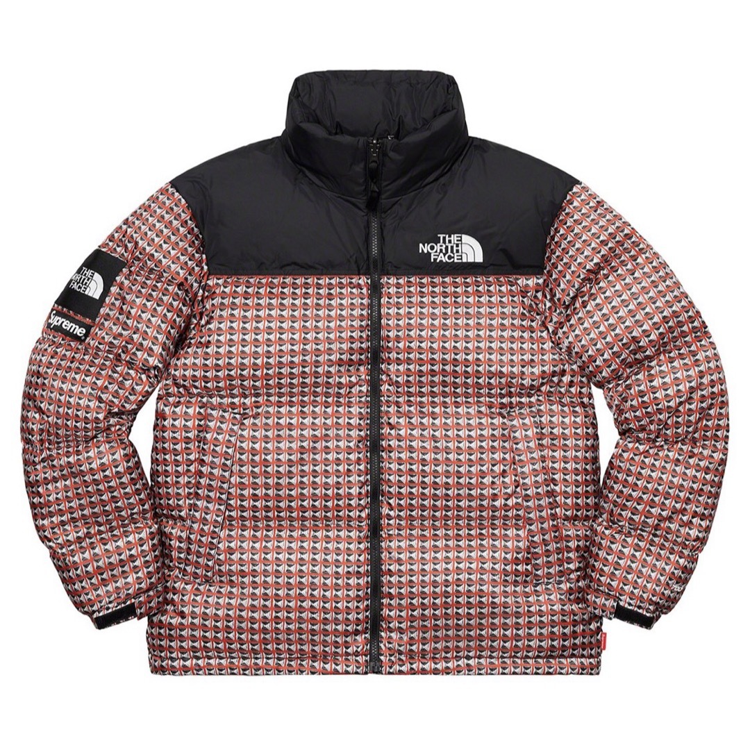 サイズ M Studded Nuptse Jacket 21SS レッド | フリマアプリ ラクマ