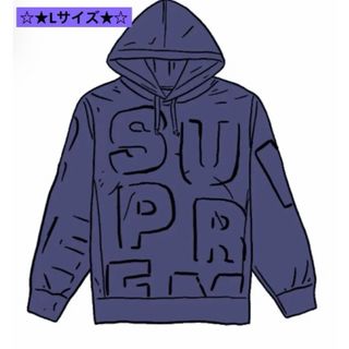 シュプリーム(Supreme)のLサイズ Supreme Cutout Letters Hooded(パーカー)