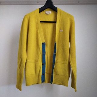 メゾンキツネ(MAISON KITSUNE')のMAISON KITSUNE ラムズウールカーディガン フォックス イタリア製(カーディガン)