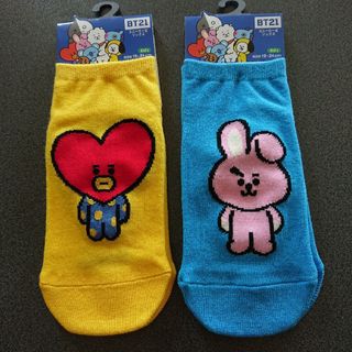 ビーティーイシビル(BT21)の【公式】BTS BT21 靴下 ２足セット♪(ソックス)