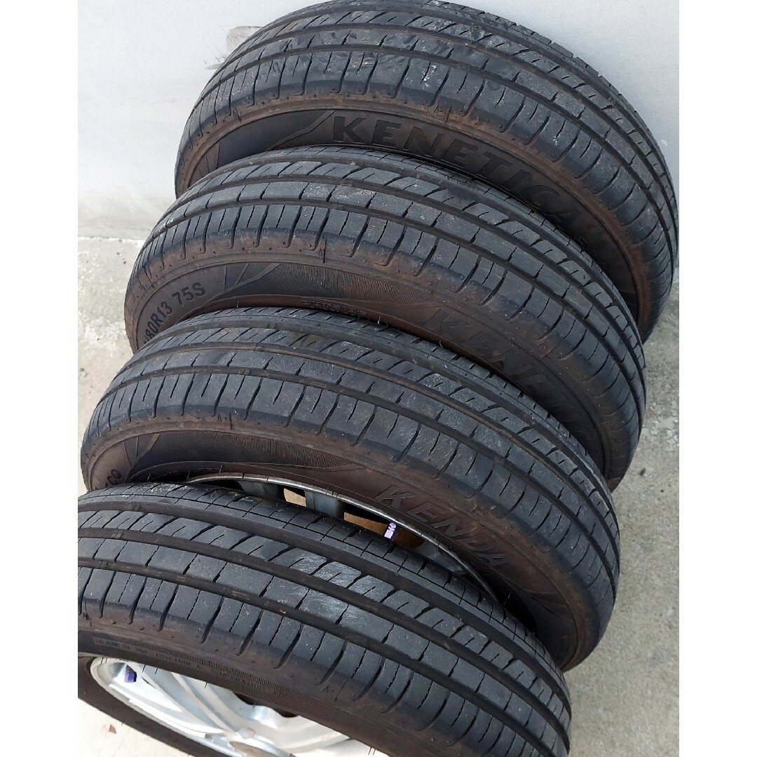 13インチ【タイヤ付き】4本セット☆145/80R13☆軽自動車　タント　ムーヴ 5