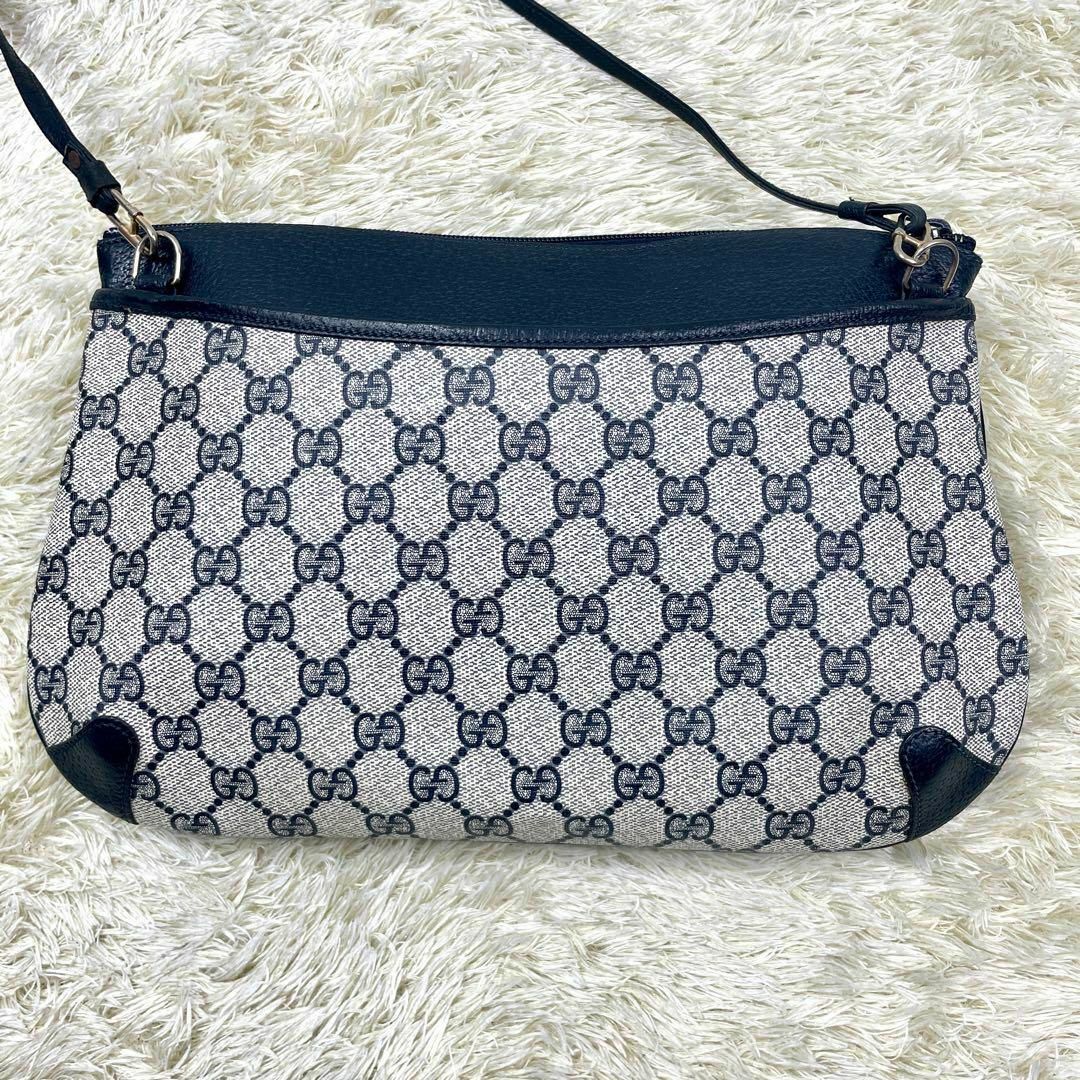 Gucci(グッチ)のオールドグッチ　アクセコ　ショルダーバッグ　GG　ネイビー　シェリーライン レディースのバッグ(ショルダーバッグ)の商品写真