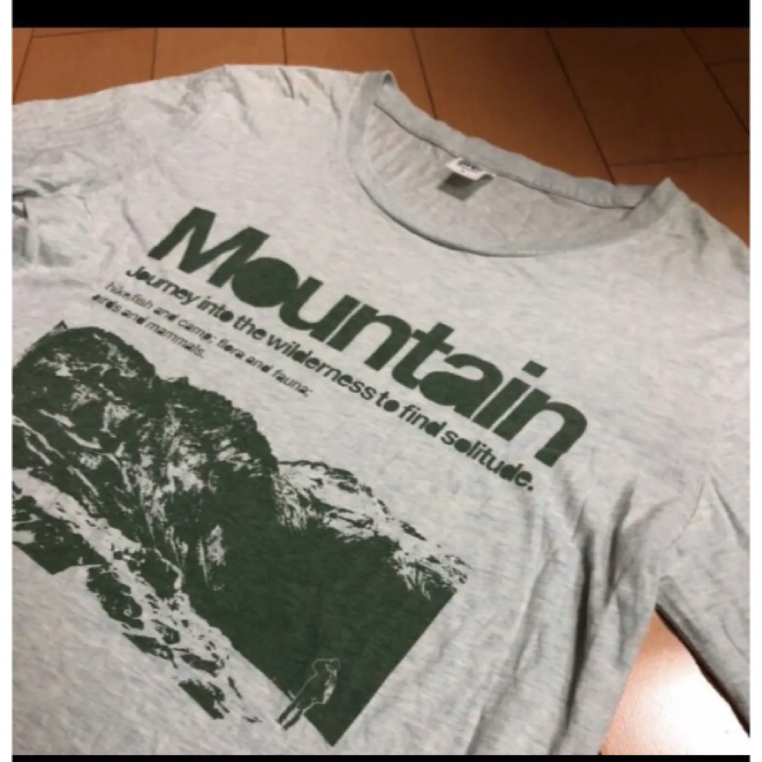 Design Tshirts Store graniph(グラニフ)のグラニフマウンテンコットンカットソー メンズのトップス(Tシャツ/カットソー(七分/長袖))の商品写真