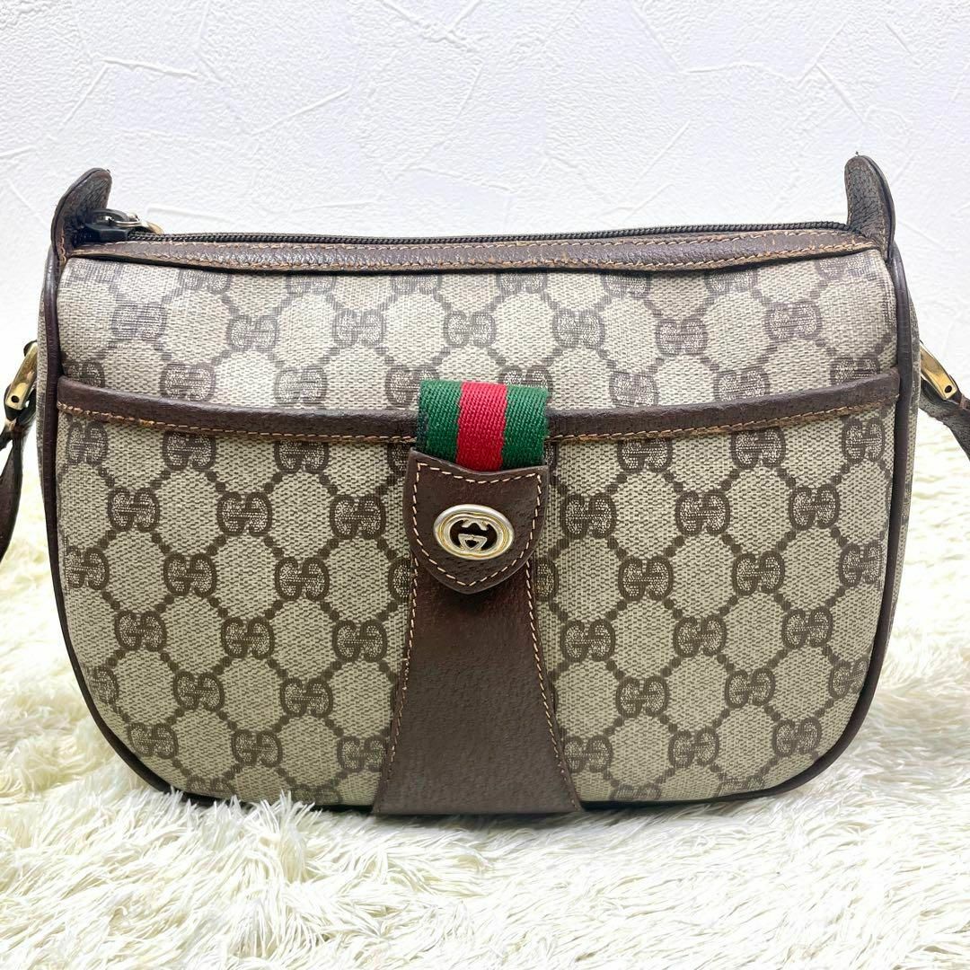 Gucci - オールドグッチ アクセコ ショルダーバッグ シェリーライン