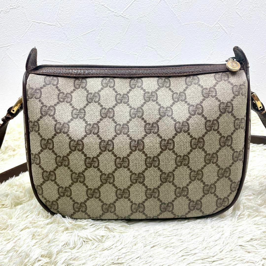 Gucci(グッチ)のオールドグッチ アクセコ ショルダーバッグ シェリーライン PVC 茶 レディースのバッグ(ショルダーバッグ)の商品写真