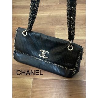 【シャネル/CHANEL 】秋冬♪ツイード　編み込み　チェーンショルダーバッグ