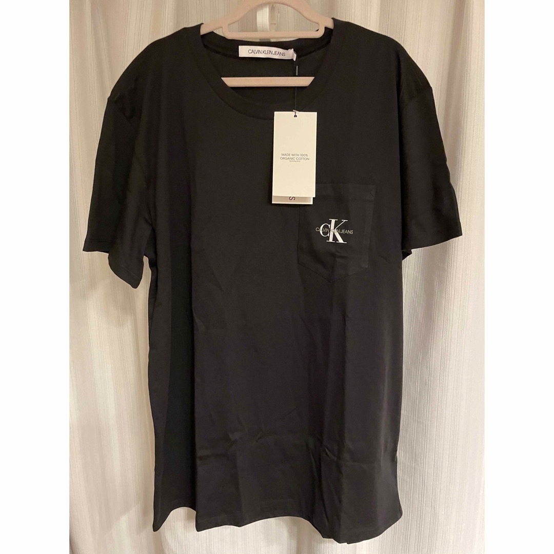 【アメリカ購入】カルバンクラインTシャツ/ブラック/Lサイズ/メンズ/レディース