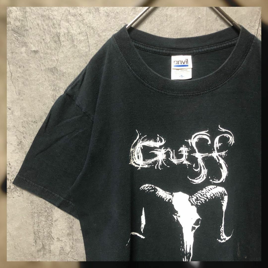【anvil】Ssize プリントTシャツ スカル ブラック US古着 | フリマアプリ ラクマ