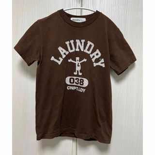 ランドリー(LAUNDRY)の美品　LAUNDRY 半袖 Tシャツ トップス ランドリーマン ブラウン S(Tシャツ(半袖/袖なし))