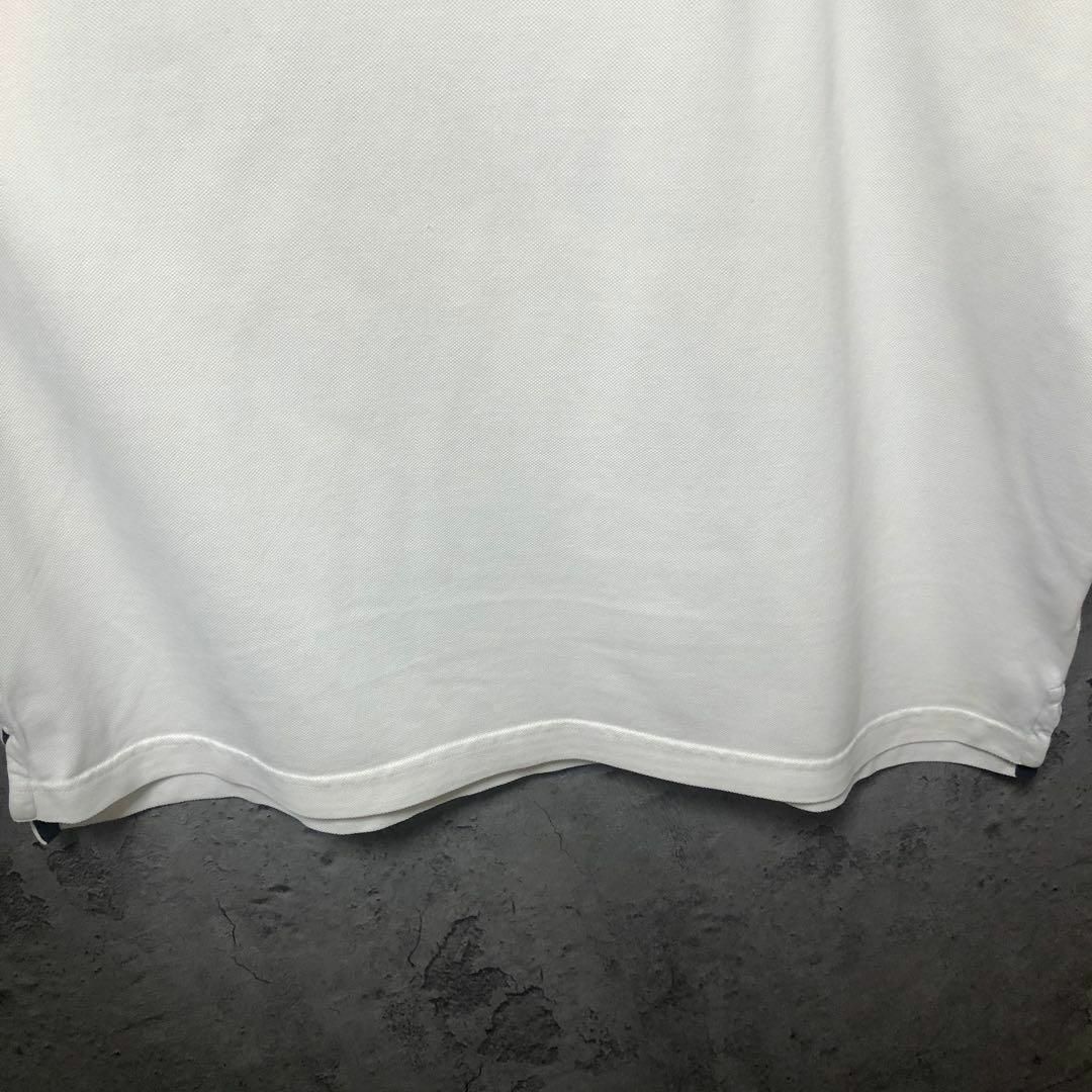 Ashworth(アシュワース)の【Ashworth】Lsize ポロシャツ ゴルフ モノトーン US古着 白 メンズのトップス(ポロシャツ)の商品写真