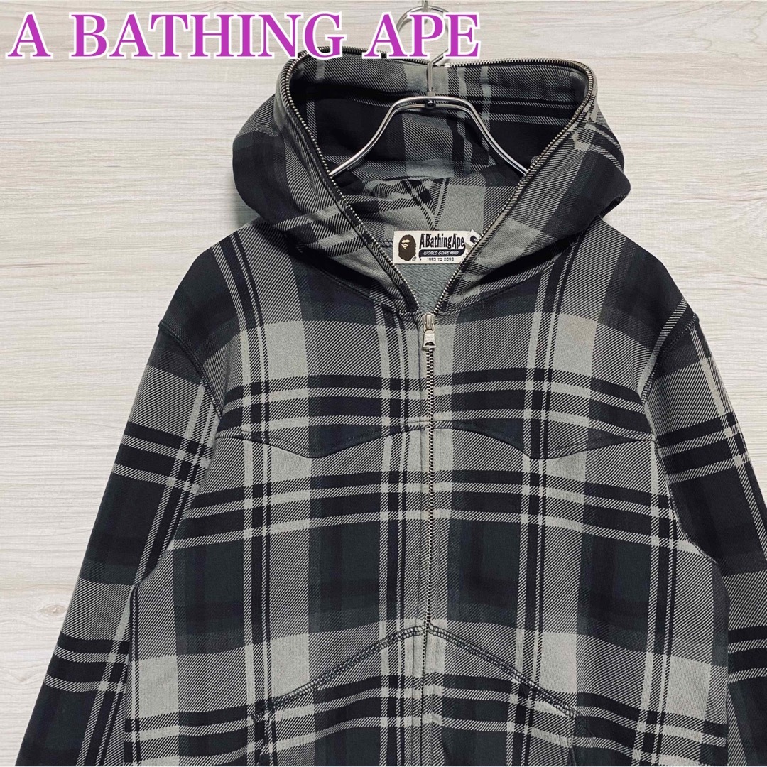 A BATHING APE アベイシングエイプ シャーク パーカー フルジップ