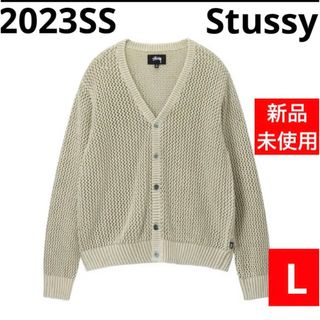 ステューシー(STUSSY)のStussy LOOSE GAUGE CARDIGAN サイズL カーディガン(カーディガン)