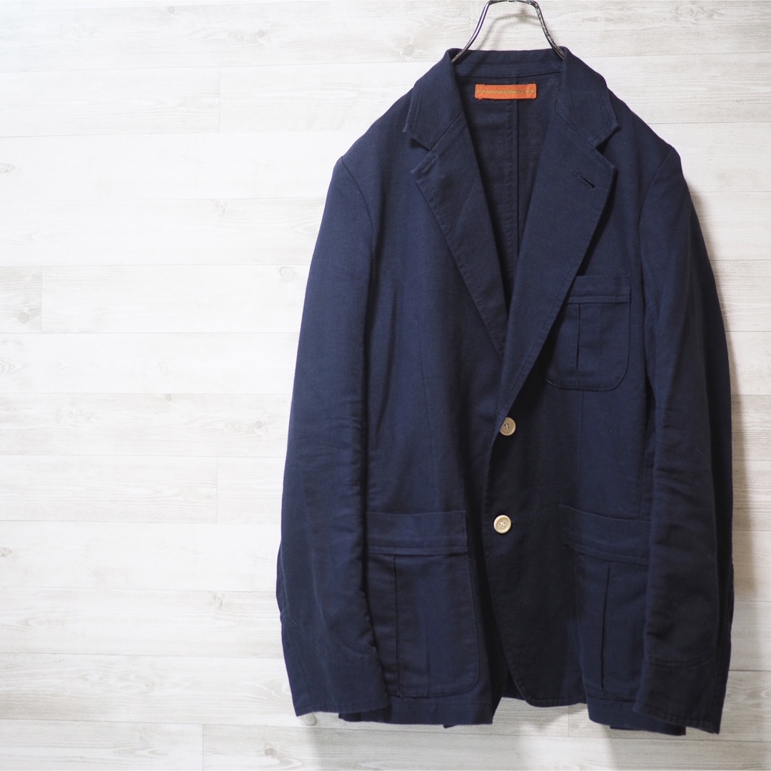 ISSEY MIYAKE MEN - ISSEY MIYAKE MEN 15SS 綿麻2Bジャケット-Navy/2の