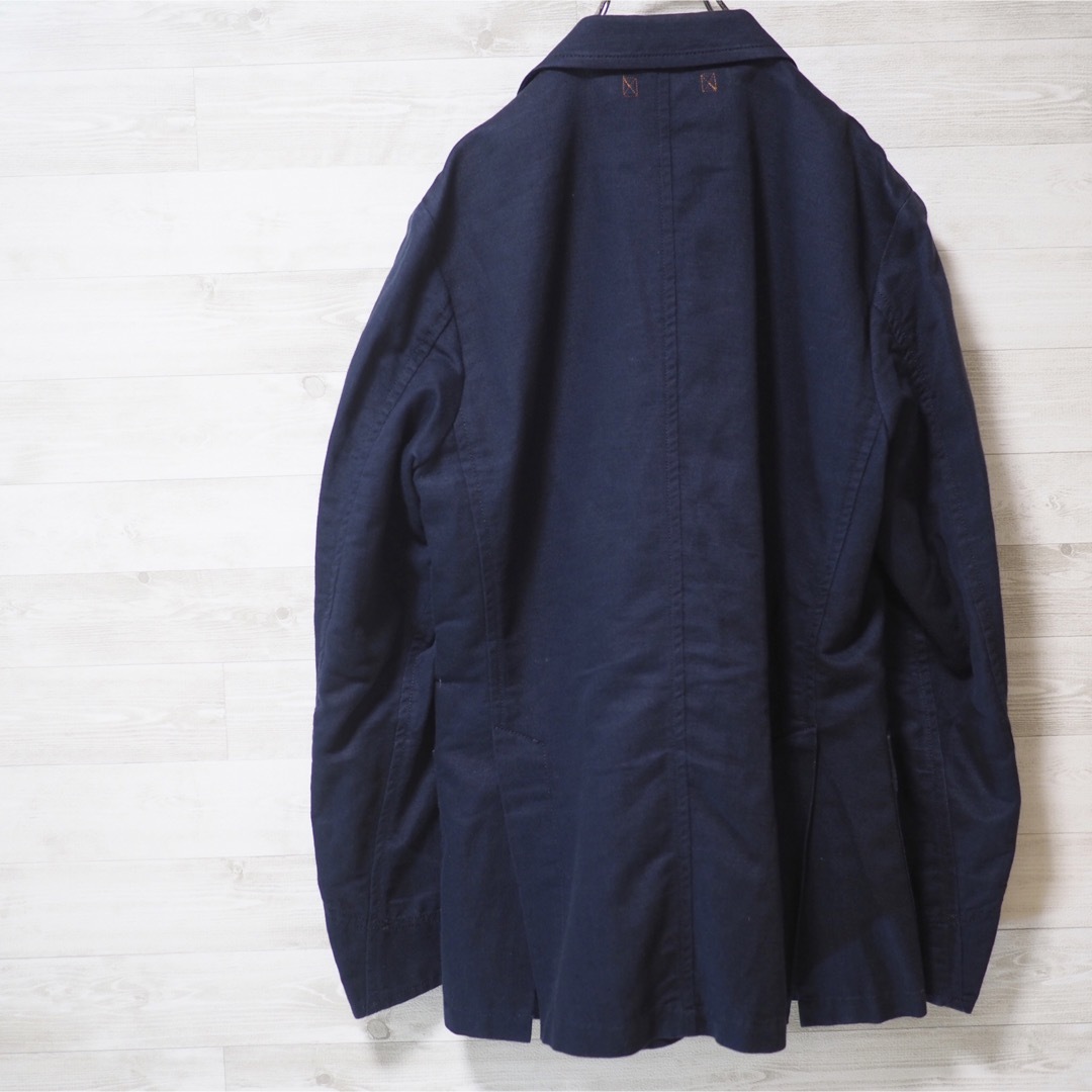 ISSEY MIYAKE MEN 15SS 綿麻2Bジャケット-Navy/2