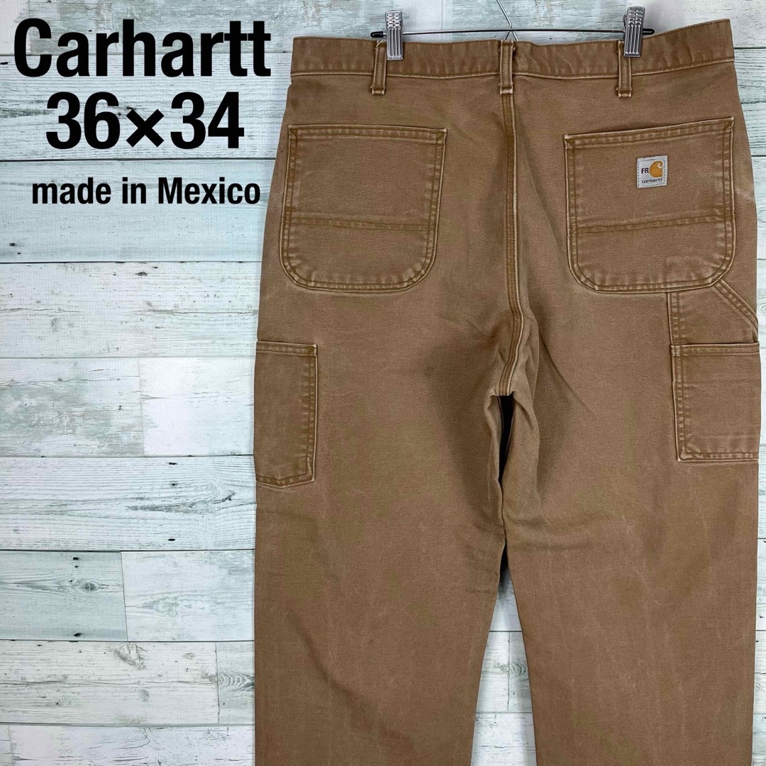 carhartt(カーハート)のカーハート メキシコ製 古着 ロゴタグ W36 ワイド ペインターパンツ メンズのパンツ(ペインターパンツ)の商品写真