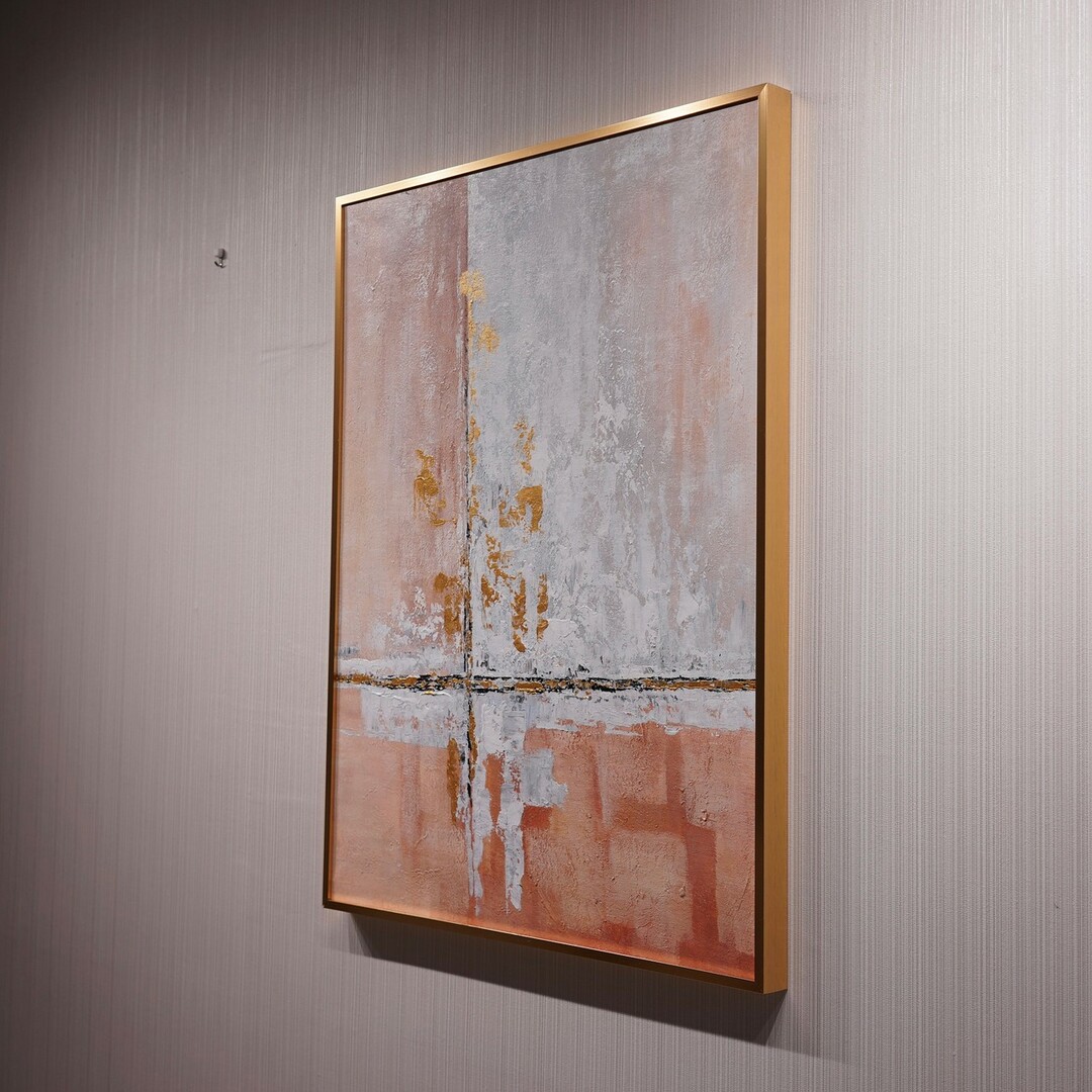 大型 抽象画 油絵 モダン アート 新品 ナチュラル ベージュ | フリマアプリ ラクマ