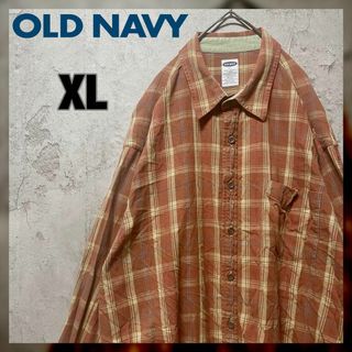 オールドネイビー(Old Navy)の【OLD NAVY】XLsize フランネルシャツ タータンチェック US古着(シャツ)