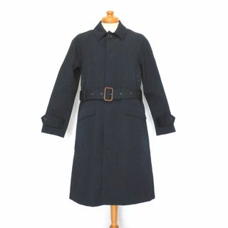 ラルフローレン(Ralph Lauren)の美品 送料無料！ ラルフローレン 紺 ボンディング加工 スタンドカラー コート(トレンチコート)