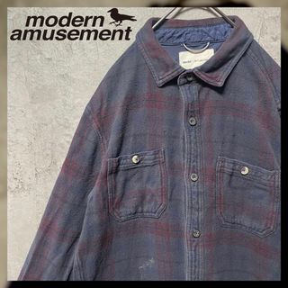 モダンアミューズメント(Modern Amusement)の【モダンアミューズメント】S フランネルシャツ タータンチェック US古着(シャツ)