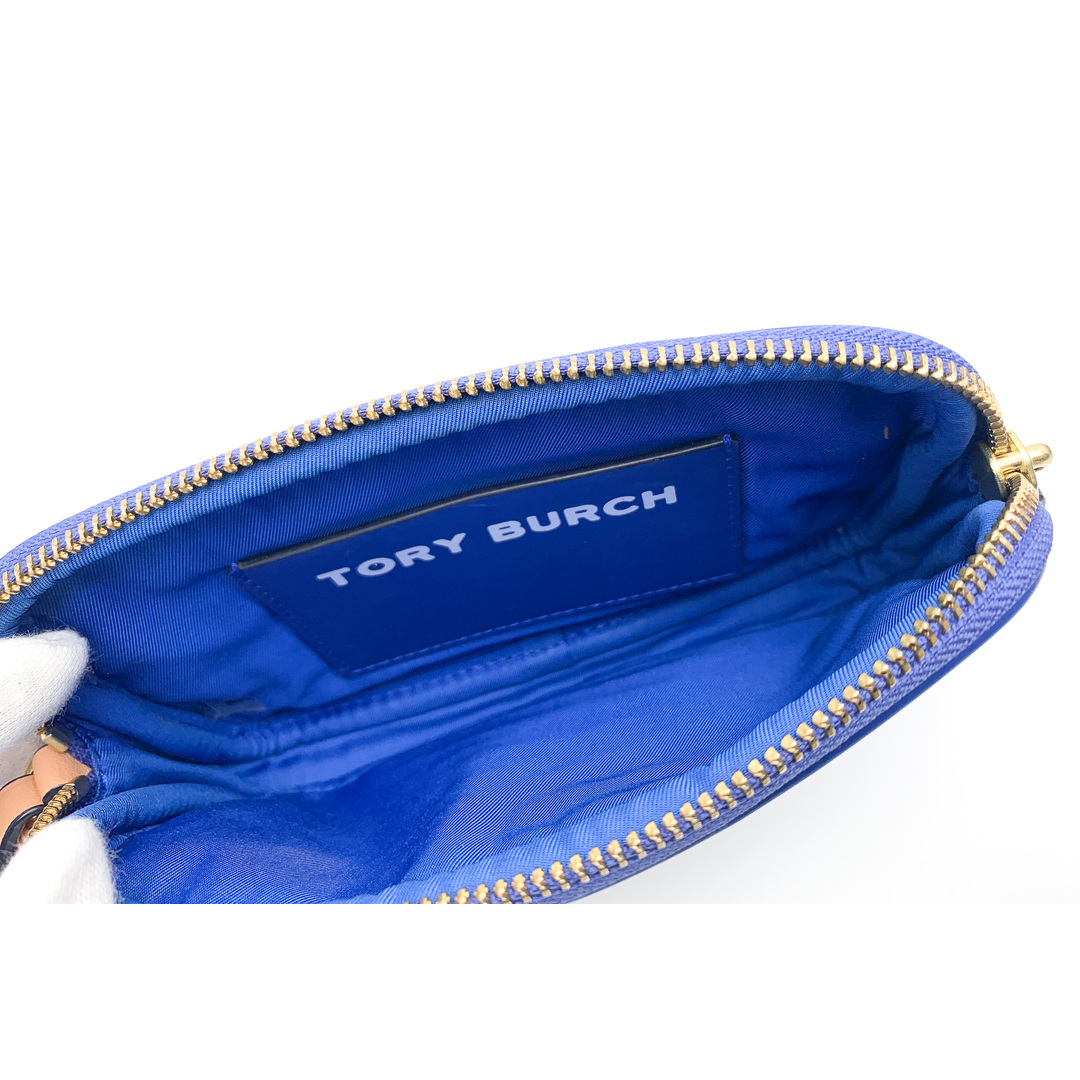 Tory Burch(トリーバーチ)のToryBurch トリーバーチ GEMINI LINK ジェミニリンク リストレット ポーチ 小物入れ ミニポーチ ブルー レディースのファッション小物(ポーチ)の商品写真