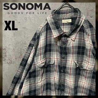 ソノマ(sonoma)の【SONOMA】XLsize フランネルシャツ タータンチェック US古着(シャツ)