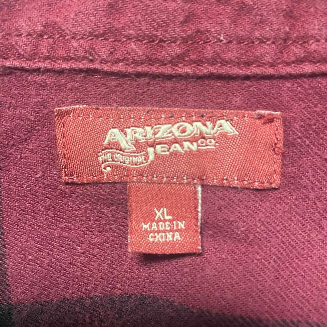 ARIZONA(アリゾナ)の【ARIZONA JEAN】XL ネルシャツ バッファローチェック US古着 メンズのトップス(シャツ)の商品写真